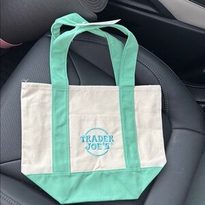 Trader Joe’s mini canvas tote bag